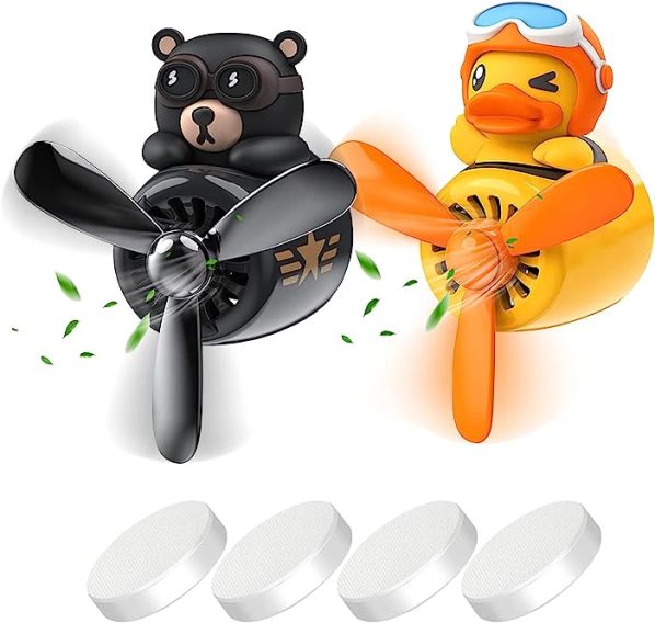 Ambientador Coche ESSENGO con Aceites Esenciales - Fragancia Natural y Duradera, Regula la Intensidad a tu gusto - Sin agua ni cables, incluye 2x10ml de Limón y Eucalipto