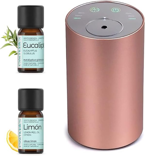 Vicloon Ambientador Difusor, Combinacion Magnetica Ambientador para Coche Aromatherapy Difusor de Aceite Esencial Locket de Acero Inoxidable con Vent Clip 10 Almohadillas de Fieltro Lavables