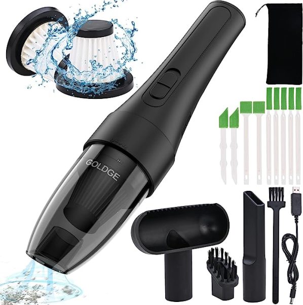 Reserwa Aspirador de Coche para Automóvil Más Fuerte Succió Aspirador de Mano con Cable de Alimentación, Bolsa de Transporte, Cepillo de Limpieza