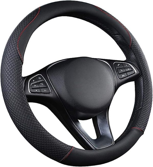 Funda Volante Coche Cuero - Sportage Funda Volante Universal Azul 37-38cm