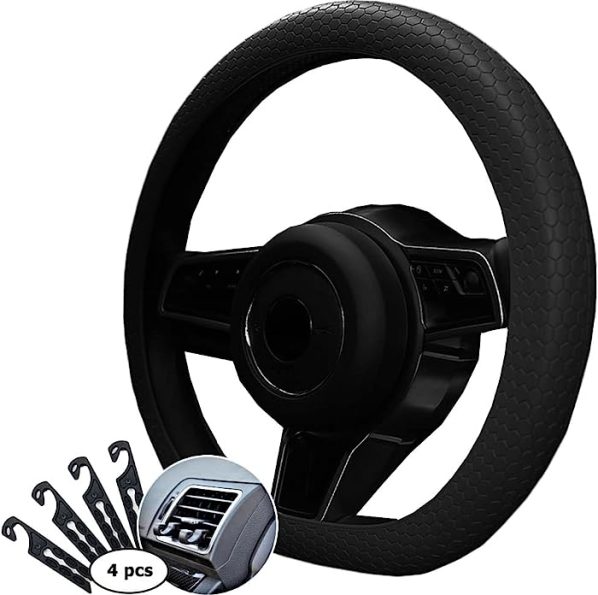 1 funda antideslizante de conducción negra