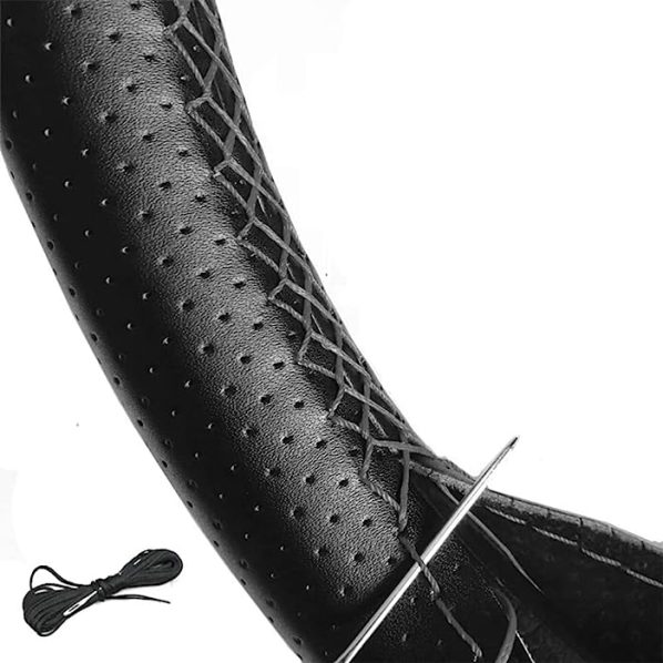 Sparco Funda Volante 'Flat Bottom' Negro - Compatible con Citroën/Peugeot/Renault/Toyota/Volkswagen