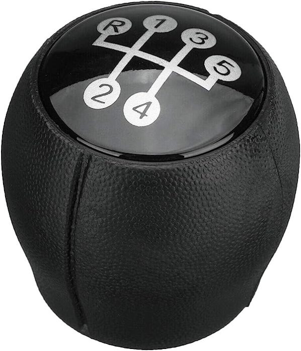 Oikabio para pomo de palanca de cambios de PU para Focus Fiesta Escape 2012-2016 Transit C-Max Línea Roja